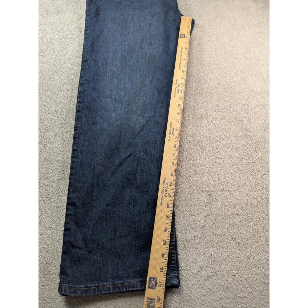 Wrangler Premium Quality Mens 46x32 Straight Fit Jeans Dark Wash 9KRGXMD